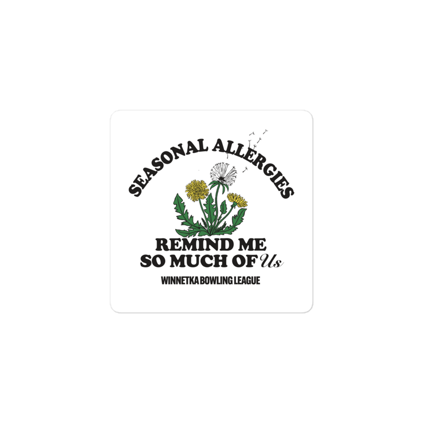 Seasonal Allergies Sticker